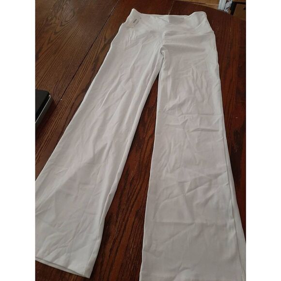 New Medium Ododos Boot Cut White Yoga Gym Workout Casual.Pants Tummy Control NWT - Picture 6 of 9